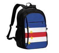 XZDZWK Drapeau du Cap-Vert Sac à dos de voyage polyvalent Léger Simple Compartiment indépendant Grande capacité Multi-poches