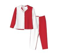 XZDZWK Flag of Malta Ensemble de pyjama à manches longues pour femme, tendance, doux et respirant pour l'hiver et l'automne, Noir , S