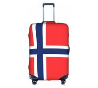 XZDZWK Housse de valise avec drapeau norvégien - Anti-rayures et anti-poussière - Design personnalisé pour les voyages d'affaires et l'utilisation en extérieur, blanc, M