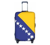 XZDZWK Housse de valise drapeau de la Bosnie-Herzégovine - Anti-rayures et anti-poussière - Design personnalisé - Pour voyage, affaires et extérieur, blanc, L