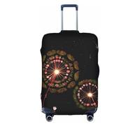XZDZWK Housse de valise motif pissenlit étoilé résistant aux rayures et à la poussière avec design personnalisé pour les voyages d'affaires et une utilisation en extérieur, blanc, XL