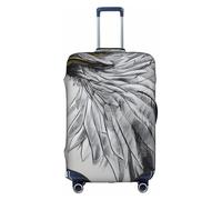XZDZWK Housse de valise Sketching an Eagle anti-rayures et anti-poussière avec design personnalisé pour les voyages d'affaires et une utilisation en extérieur, blanc, S
