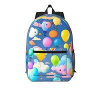 XZDZWK Le sac à dos simple à ballons colorés de 43,2 cm est confortable et durable, adapté pour les trajets quotidiens à l'école et au travail