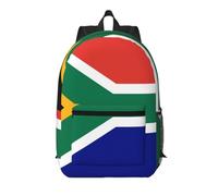 XZDZWK Le sac à dos simple de 43,2 cm avec drapeau sud-africain est confortable et durable, adapté pour les trajets quotidiens à l'école et au travail
