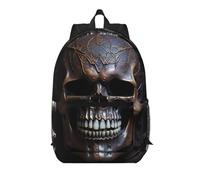 XZDZWK Le sac à dos simple de 43,2 cm de couleur cuivre est confortable et durable, adapté pour les trajets quotidiens à l'école et au travail