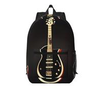 XZDZWK Le sac à dos simple de guitare noire de 43,2 cm est confortable et durable, adapté pour les trajets quotidiens à l'école et au travail