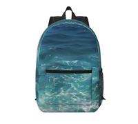 XZDZWK Le sac à dos simple Deep Ocean de 43,2 cm est confortable et durable, adapté pour les trajets quotidiens à l'école et au travail