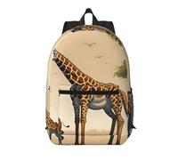 XZDZWK Le sac à dos simple girafe de 43,2 cm pour mère et enfant est confortable et durable, adapté pour les trajets quotidiens à l'école et au travail