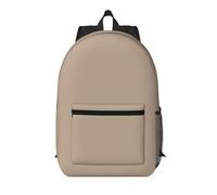 XZDZWK Le sac à dos simple marron clair de 43,2 cm est confortable et durable, adapté pour les trajets quotidiens à l'école et au travail