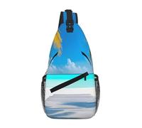 XZDZWK Maldives Vacances Sac de poitrine décontracté avec plusieurs poches Convient pour les trajets quotidiens et le travail