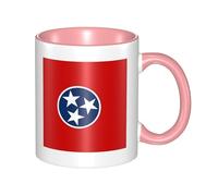 XZDZWK Mug classique avec drapeau de l'État du Tennessee - Élégant et durable - Rose - Résistant à la décoloration - Convient pour la maison, le bureau et le restaurant