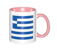 XZDZWK Mug classique avec drapeau grec élégant, durable et résistant à la décoloration, convient pour la maison, le bureau et le restaurant