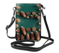 XZDZWK Petit sac à bandoulière léger et anti-vol avec bordure en pomme de pin, portable et pratique pour les voyages et l'utilisation quotidienne