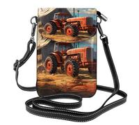 XZDZWK Sac à bandoulière léger et antivol - Petit tracteur rouge - Résistant à l'usure - Portable et pratique pour les voyages et l'utilisation quotidienne