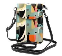 XZDZWK Sac à bandoulière léger et antivol pour chat art moderne du milieu du siècle, petit sac à bandoulière résistant à l'usure, portable et pratique pour les voyages et l'utilisation quotidienne
