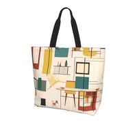 XZDZWK Sac à main moderne du milieu du siècle pour femme pour sac à bandoulière multifonction léger pour une utilisation quotidienne en voyage