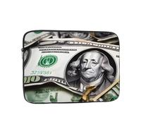 XZDZWK Sac pour ordinateur portable 43,2 cm avec motif de billets de banque, pratique, résistant aux chocs, imprimé élégant pour les voyages d'affaires, le travail et le bureau
