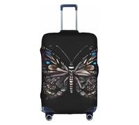 XZDZWK Science Butterfly Housse de valise anti-rayures et anti-poussière avec design personnalisé pour voyage, affaires et utilisation en extérieur, blanc, M