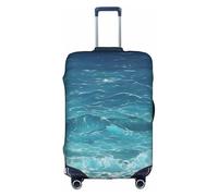 XZDZWK The Deep Blue Sea Housse de valise résistante aux rayures et à la poussière avec design personnalisé pour les voyages d'affaires et une utilisation en extérieur, blanc, S