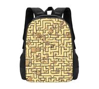 XZDZWK Treasure Maze Sac à dos décontracté élégant, durable et confortable pour les trajets quotidiens et les aventures en plein air