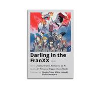 xze Poster de dessin animé Darling In The Franxx Code - Décoration murale sur toile - Décoration d'intérieur - 30 x 45 cm - Style sans cadre