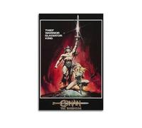 xze Poster de film Conan le Barbare - Art mural sur toile - Décoration murale - Décoration de chambre - 30 x 45 cm - Style sans cadre