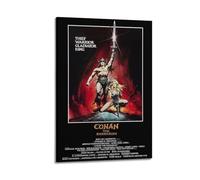 xze Poster de film de Conan le Barbare - Art mural - Décoration murale - Impression sur toile - Décoration de chambre - 20 x 30 cm - Style cadre