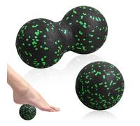 Xzeemo High Pulse Balle de Massage Double, Balle de Massage en Forme de Cacahuète, Balle en Mousse Pour Le Massage des Trigger Points, Balles de Massage pour Fascias Dos Pied, Relaxation des Muscles