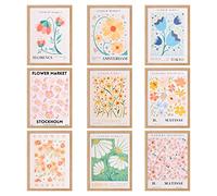 Xzeemo Set de 9 Tableau Décoration Murale, 18 * 13CM Posters et Arts Décoratifs, Affiche de Toile, Set de Poster Premium, Posters Muraux pour Salon, Tableau Art Moderne Toile, sans Cadre