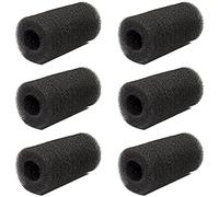 XZEIT 6 Pièce Pré Eponge de Filtre pour Aquarium, Rouleau d'éponge pré-Filtre pour Aquarium, Biochimique Filtre Eponge pour Empêcher Crevettes, Petits Poissons, Petits Animaux, Noir