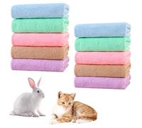XZEIT Lot de 10 couvertures en Polaire pour cochons d'Inde, Hamster, Cochon d'Inde, Accessoires pour Petits Animaux, Tapis de Couchage pour Animaux domestiques, Fournitures pour Chien, Chiot, Chat