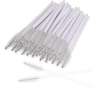 XZEIT Mascara Wands 100pcs Brosses à Cils jetables Applicateur de Sourcils pour Cils Micro Brush Kits d'outils de pinceaux de Maquillage cosmétiques (Blanc 100pcs)