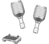 XZEIT RC Mini 3 Pro Joystick en Alliage d'Aluminium Rocker Remote Controller Extension Sticks for RC (Mini 3 Pro Controller avec Écran) Drone Accessoires 2 Pcs, Argent