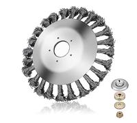 XZEIT Tête de débroussailleuse Calibre 200*24,5 mm - Brosse Debroussailleuse Haut de Gamme - Élimination Efficace de la Mousse - Tete Brosse Debroussailleuse Universelle