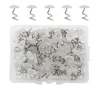 XZEIT Wist Pins Upholstery Twist Pins, Spiral Pins Sofa, Fix Spiral Bed Skirt Pins, Ideas Bedspread Pins to Securely Hold Beds, Curtains, Covers (Lot de 50)