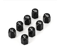 Xzenuo Bouchons de Valve Auto, Bouchon de Valve en Aluminium Métallique avec Étiquetage, 8pcs Car Tyre Valve Caps Dust Covers, Marqueur de Pneus pour Stocker Les Pneus pour Voiture, SUV