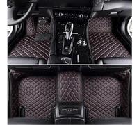 XZFFU Tapis de Sol de Voiture en Cuir personnalisé, pour Automobile Nissan Juke 2019 2020 2021 2022 2023 2024, Coussinets de Pieds imperméables, Protection, Accessoires d'intérieur,C Black-Red