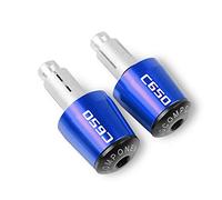 XZGFZHY Embouts De Guidon De Moto Poignées De Guidon en Aluminium Bouchons 7/8 "22mm Prise Équilibrée pour B&M&W C650 Sport C650GT 2011-2015 2016 2017 Pièces de poignée(Bleu)