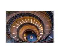 XZGTHYTYUY Impression sur toile Musée du Vatican, escalier en colimaçon, Italie, 30 x 45 cm