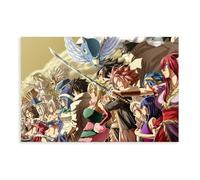 XZGTHYTYUY Poster animé Fairy Tail sur toile pour décoration murale de salon, chambre à coucher (60 x 90 cm)
