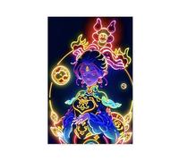 XZGTHYTYUY Poster sur toile Halloween, maléfique, sorcière, diseur de bonne aventure, décoration de chambre à coucher, bureau, cadeau 30 x 45 cm
