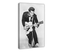 XZGTHYTYUY Poster sur toile légendaire chanteur rock star Chuck Berry décoration de chambre à coucher, bureau, chambre, cadeau 20 x 30 cm