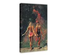 XZGTHYTYUY Poster sur toile « The Woman Who Walks Forward in » - Décoration pour chambre à coucher, bureau, chambre - Cadeau - 20 x 30 cm