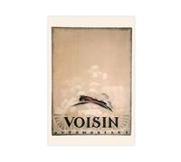 XZGTHYTYUY Poster vintage automobile français - Avions Voisin - Poster sur toile pour décoration de chambre à coucher, bureau, chambre, cadeau 20 x 30 cm