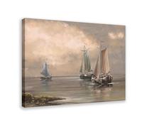XZGTHYTYUY Vieux bateau, art du paysage marin, amoureux de l'océan, décoration de chambre 30 x 45 cm