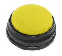 XzhixiangKing Dog Buttons Talk Training, bouton d'enregistrement vocal, 30 secondes d'enregistrement et de lecture, jouets interactifs pour chien (jaune)