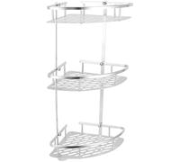 XzhixiangKing Étagère d'angle de douche murale à 3 niveaux en aluminium antirouille pour salle de bain