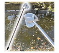 XZHWSZD Perche télescopique de prélèvement d'eau de 500 ML, louche en Acier Inoxydable 304 avec gobelet gradué pour Analyses en Laboratoire, étangs, rivières et prélèvement de liquides.