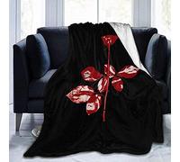 XZHYMJ Depeche Mode Couverture polaire en flanelle imprimée en velours ultra doux Lit de qualité supérieure léger confortable chaud