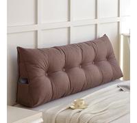 XZLZMYP B,180x50x15cm, Coussin De Lecture pour Lit Ou Canapé Triangulaire Coussin Dossier Canapé Coussin Tete De Lit Oreiller Cale Idéal pour Soutenir Les Lombaires Tapis De Lecture